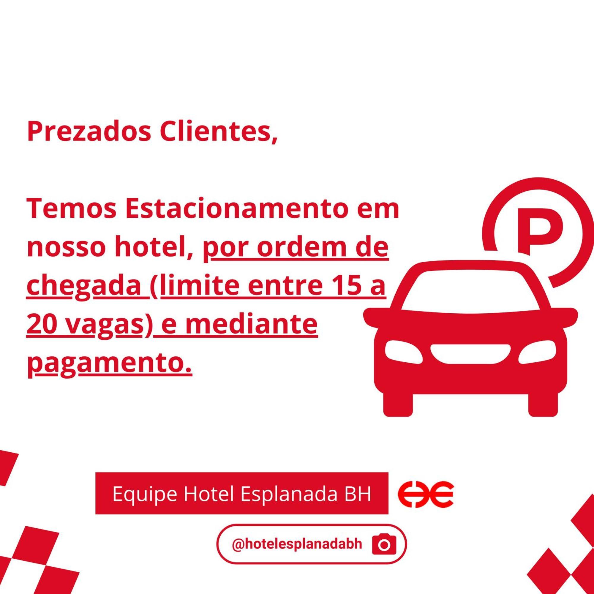 Hotel Esplanada Belo Horizonte - Proximo A Estacao De Trem Екстер'єр фото